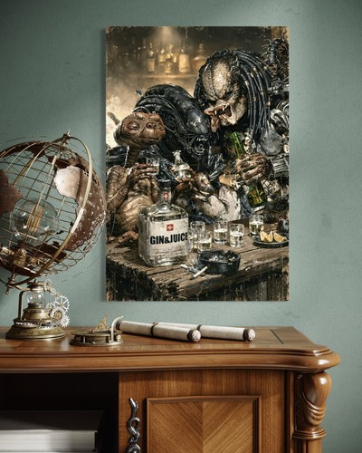 Alien leinwand bild kunstdruck - leinwand,