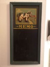 Tafel Memo Kuh Kreide Küche Einkaufsliste Holz 24cm x 48cm gebraucht