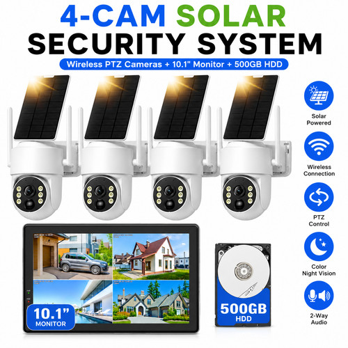 Solar überwachungskamera set - Überwachungskamera,
