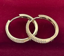 Luxus Ohrringe Creole Zirkonia