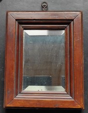 SPIEGEL antik facettiert SAKRISTEISPIEGEL um 1800 Frankreich HOLZRAHMEN 