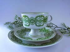 PORZELLAN-KAFFEE-TASSE 3 tlg