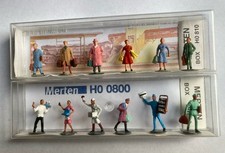 MERTEN BOX Konvolut -Vintage-Modellbaufiguren HO, (Bahnhof),   GUTER ZUSTAND