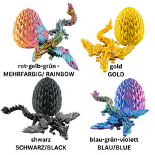 3D Drache mit Flügeln im Ei