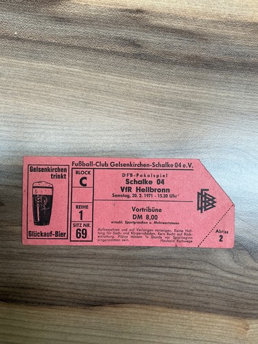 Ticket eintrittskarte schalke - ticket,