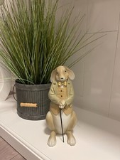 Hase mit Stock Opa Osterdeko