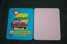 altes Verkehrszeichen  Quartett 8707 ,S &S, guter Zustand