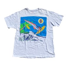 Hanes T-Shirt Werbetruck Bier Foster Surf Vintage 90S Seltene, Kollektion Gr. XL