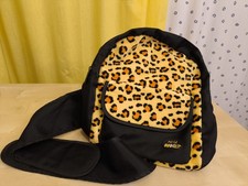 Schultertasche Tiger Leopard von Wild Nici Rucksack schwarz blaue Schrift Rar