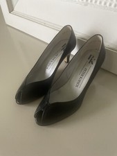 PETER KAISER schwarz PEEP TOES peep Toe Pumps Cocktail  4,5 37 37,5 Hochzeit 