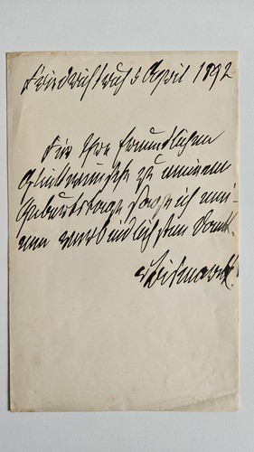 Original handgeschriebener