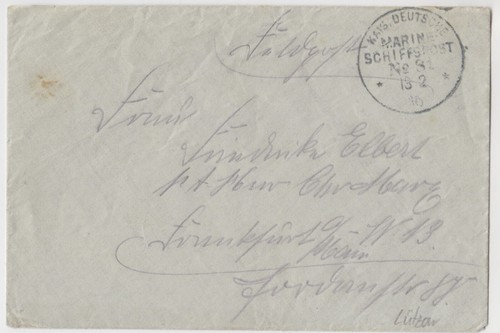 Brief feldpost marine - marine, msp