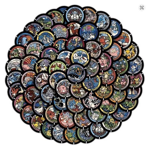 50x pokemon sticker anime - 50x,