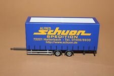 Herpa 1:87  Tandem Gardinenplan-Anhänger  Alfred Schoun Spedition