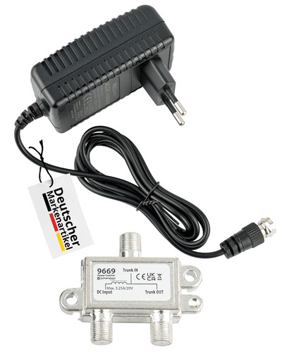 Netzteil 18v mit - 1a, f-stecker