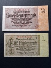 Eine + Zwei 1 2 Rentenmark