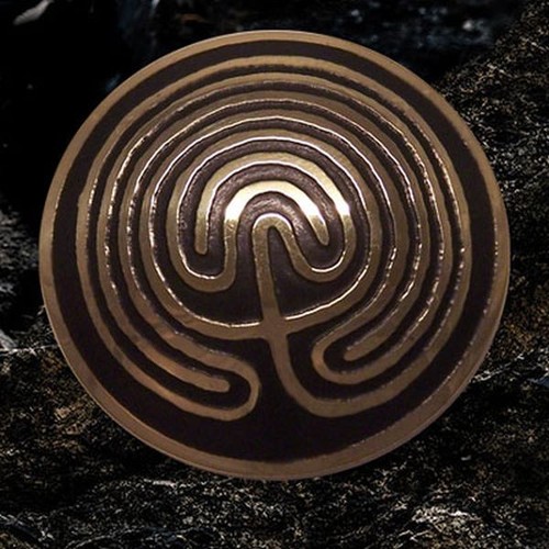 Keltisches labyrinth brosche - labyrinth,
