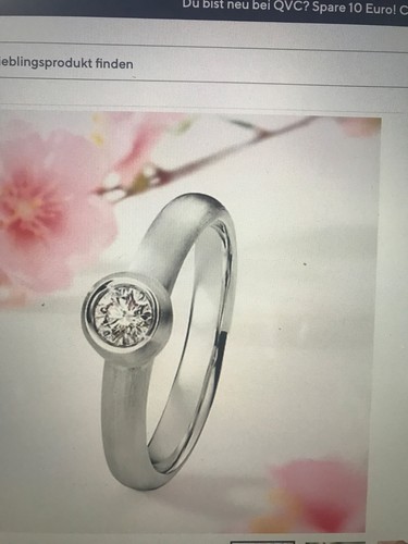 Brillant ring plat - plat, 999