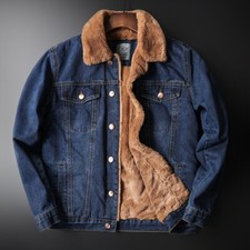 Men's Jacket Denim Sherpa
