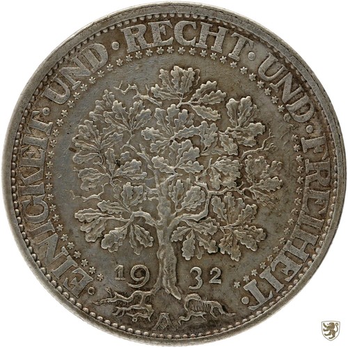 Weimarer republik reichsmark - weimarer, 5