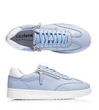 VITAFORM Damen- Sneaker Hirschleder 2 Reißverschlüsse Gr:39 Si