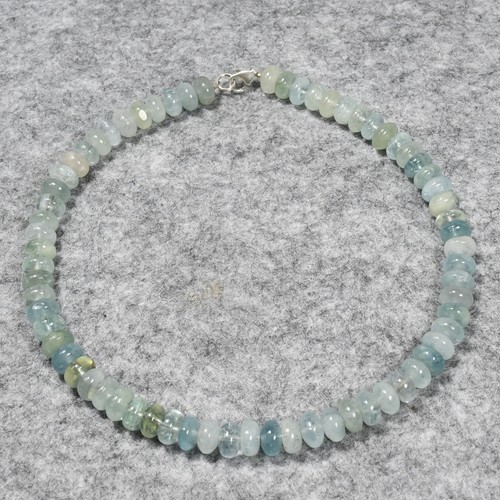 Aquamarin halskette - aquamarin,