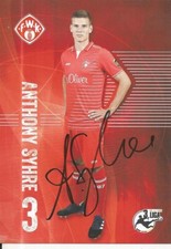 Anthony Syhre - Würzburger Kickers - Saison 2017/2018 -Autogrammkarte