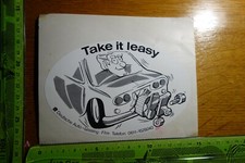 Alter Aufkleber Automobil Deutsche Auto-Leasing (roten Flecken beachten)