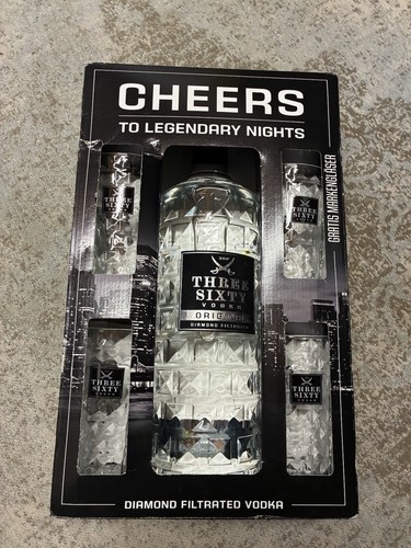 Three sixty vodka set - 3, l