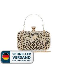 Miss Lulu Goldene Clutch Damen