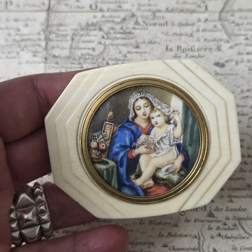 Miniatur bemalte jungfrau mit - miniatur,