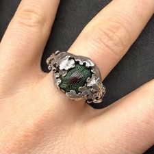 Tracht Ring 800 Silber Eichel