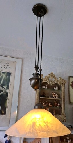Pendelleuchte glas metall - -,
