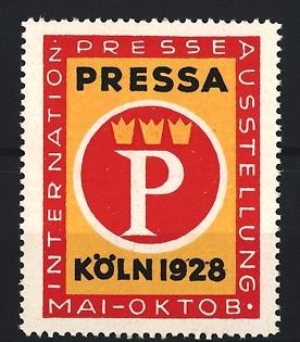 Reklamemarke köln pressa - reklamemarke, köln,