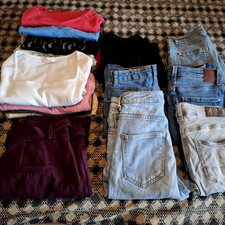 Bekleidungspaket gr 36(auch 34) Damen Jeans Hosen Kleid Rollkragenpullover Shirt