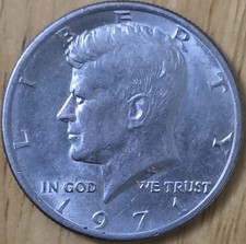 US JFK Half Dollar Liberty Coin Münze 1971 John F Kennedy USD