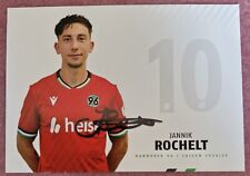 Jannik Rochelt, Hannover 96, Saison 2024/25, original signierte Autogrammkarte