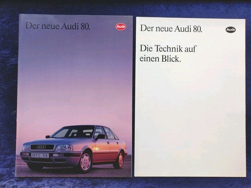Audi prospekt 1991 - audi, 80