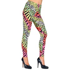 Leo Print Jeggins 80er Jahre