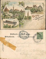 Ansichtskarte Litho AK Degerloch-Stuttgart Restauration, Stadt, Bahn 1898