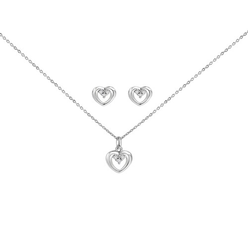 Schmuckset herz 925 - 925, silber