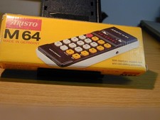 ARISTO M 64  ALTER / VINTAGE CALCULATOR ,MADE IN GERMANY