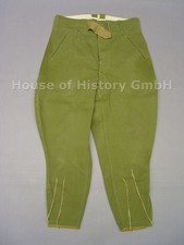 Heer Afrikakorps Breecheshose, Reithose, Hersteller: H 41, grüne Leinen-Ausführ.