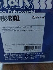 H&R Federnsatz 28977-2 Polo 6R