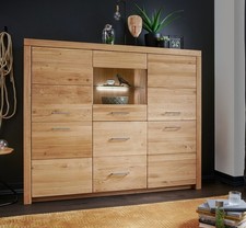 Highboard 170x141cm massivholz - highboard,