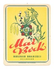 Bieretikett rosenau brauerei - bieretikett, rosenau-brauerei