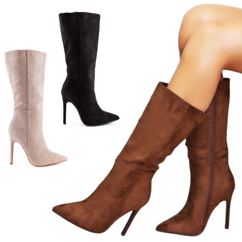 Damen wildleder wadenstiefel - damen,