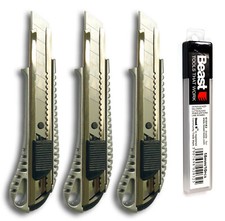 SET 3 Stück Alu-Cuttermesser