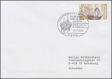 2558 Hanse & Hansekogge, EF Bf SSt Bonn Ausstellung Forum & Schiff 6.11.2009