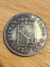 Altdeutschland - Bremen 6 Grote 1857 Silber